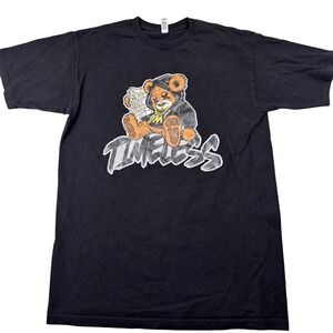 Alstyle Premium Graphic Teddy Bear Money Timeless Street‎ Wear Black T-Shirt M